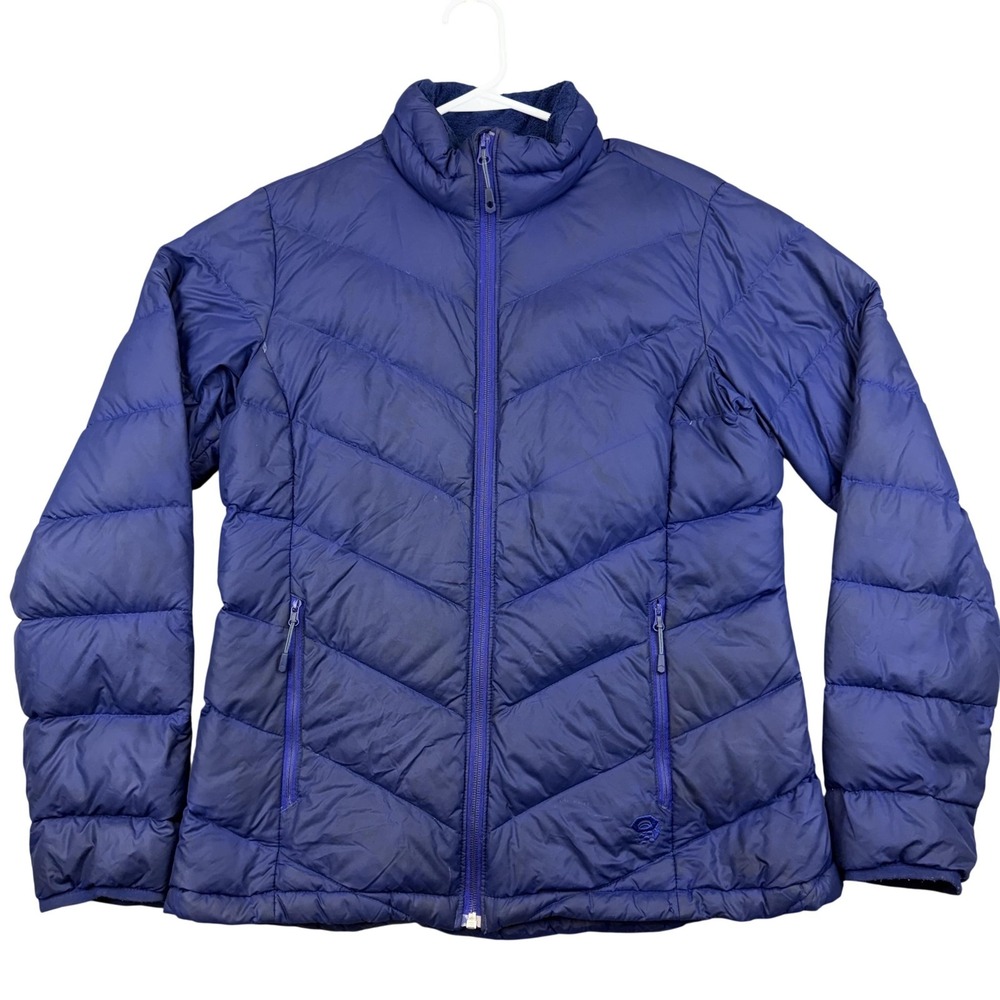 Mountain Hardwear Jacket Womens Medium Blue 650 Down Puffer Q.Shield Warm